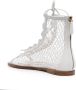 Gianvito Rossi ankle-length honeycomb-knit sandals White - Thumbnail 3