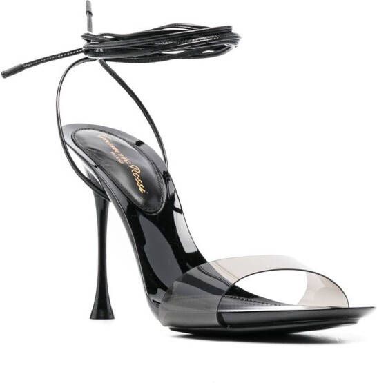 Gianvito Rossi Spice 100mm tie-fastening sandals Black