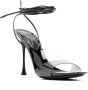 Gianvito Rossi Spice 100mm tie-fastening sandals Black - Thumbnail 2