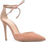 Gianvito Rossi ankle-tie pointed pumps Neutrals - Thumbnail 2