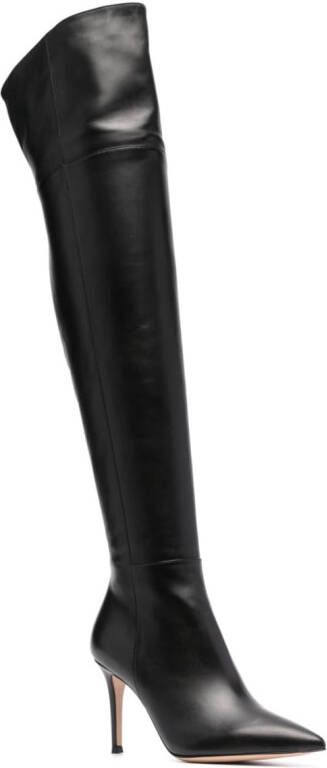 Gianvito Rossi Bea Cuissard 85mm thigh-high boots Black