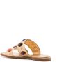 Gianvito Rossi beaded flat leather slides Gold - Thumbnail 3