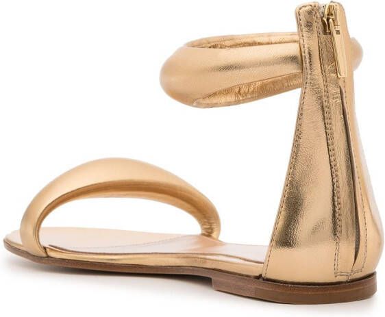 Gianvito Rossi Bijoux 05 flat sandals Gold