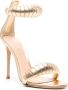 Gianvito Rossi Bijoux 105mm metallic sandals Gold - Thumbnail 2
