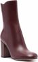 Gianvito Rossi block-heel leather ankle boots Red - Thumbnail 2