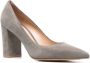 Gianvito Rossi Piper 85mm suede pumps Grey - Thumbnail 2