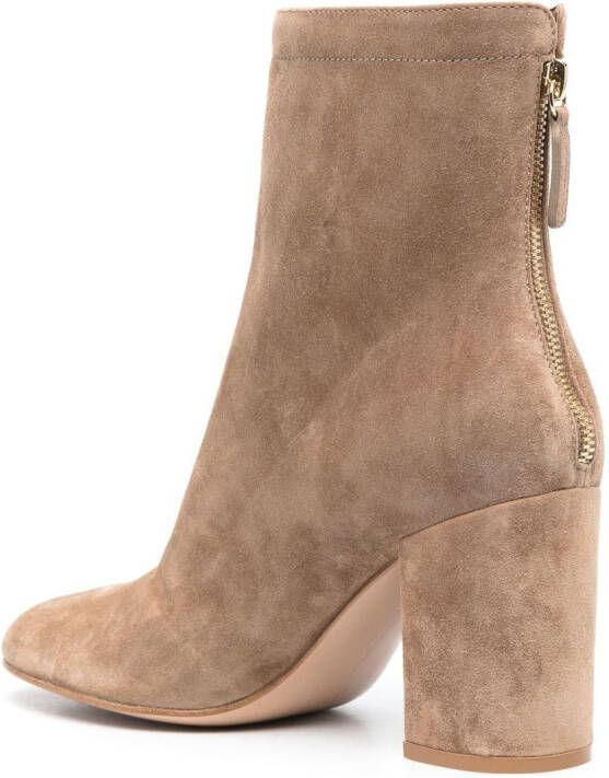 Gianvito Rossi Bellamy 85mm suede ankle boots Neutrals