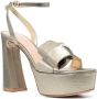 Gianvito Rossi Rosie 120mm bow-detail sandals Gold - Thumbnail 2