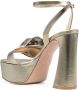 Gianvito Rossi Rosie 120mm bow-detail sandals Gold - Thumbnail 3