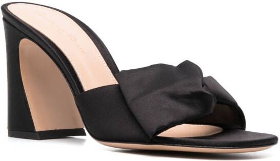 Gianvito Rossi bow-detail 90mm mules Black