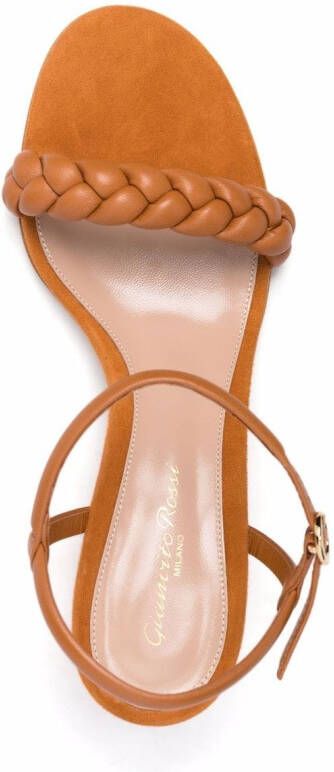 Gianvito Rossi braided-band open-toe sandals Brown