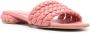 Gianvito Rossi braided-leather flat sandals Pink - Thumbnail 2