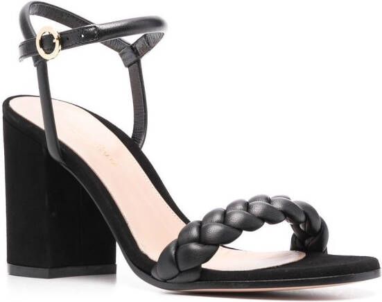 Gianvito Rossi braided open-toe sandals Black