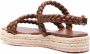 Gianvito Rossi braided open-toe sandals Brown - Thumbnail 3