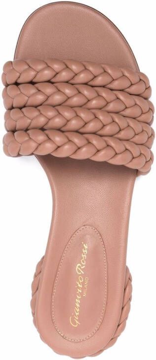Gianvito Rossi Ischia braided leather sandals Neutrals