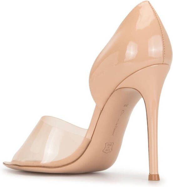 Gianvito Rossi Bree 105mm patent leather pumps Neutrals