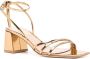 Gianvito Rossi Brielle 60mm mirrored leather sandals Gold - Thumbnail 2