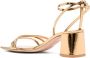 Gianvito Rossi Brielle 60mm mirrored leather sandals Gold - Thumbnail 3