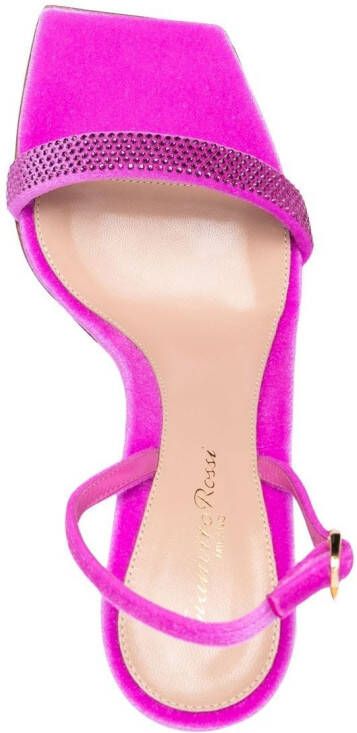 Gianvito Rossi Britney 95mm rhinestone-embellished sandals Pink