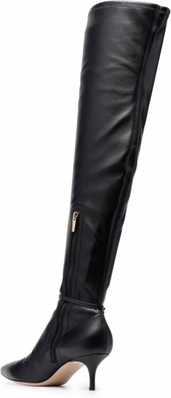 Gianvito Rossi buckle detail knee boots Black