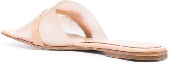 Gianvito Rossi buckle-detail square-toe sandals Neutrals