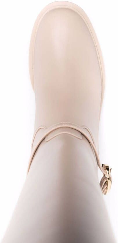 Gianvito Rossi buckle-fastening leather boots Neutrals
