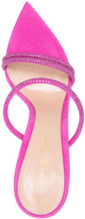 Gianvito Rossi Cannes 105mm mules Pink