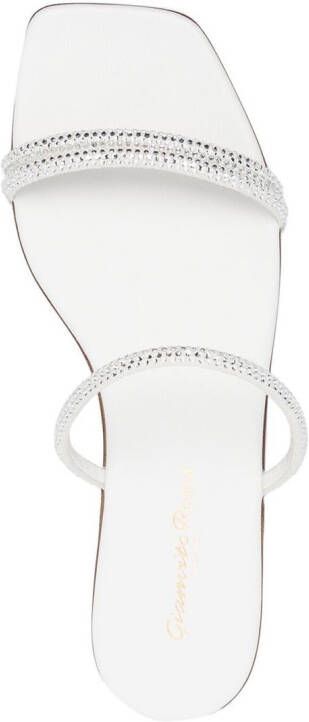 Gianvito Rossi Cannes leather slip-on sandals White