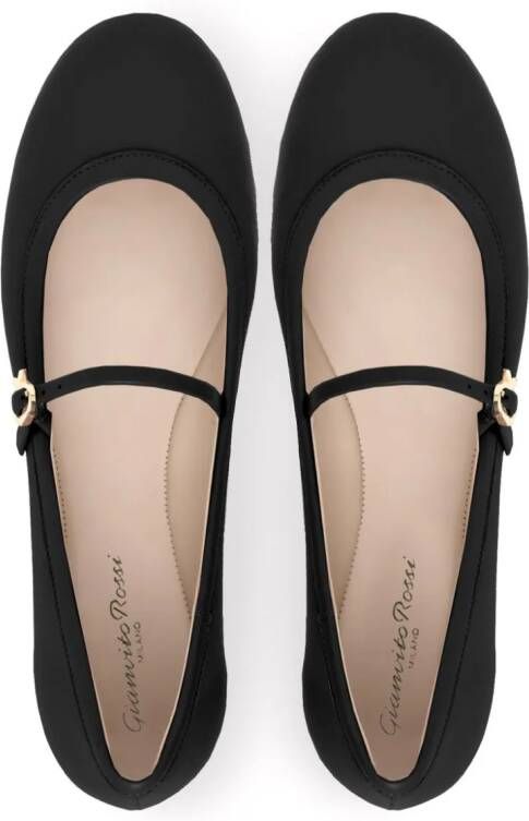 Gianvito Rossi Carla leather ballerina shoes Black