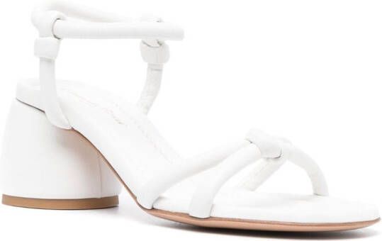 Gianvito Rossi Cassis 70mm leather sandals White