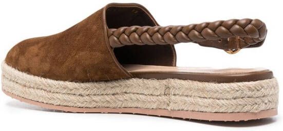 Gianvito Rossi chunky suede espadrilles Brown
