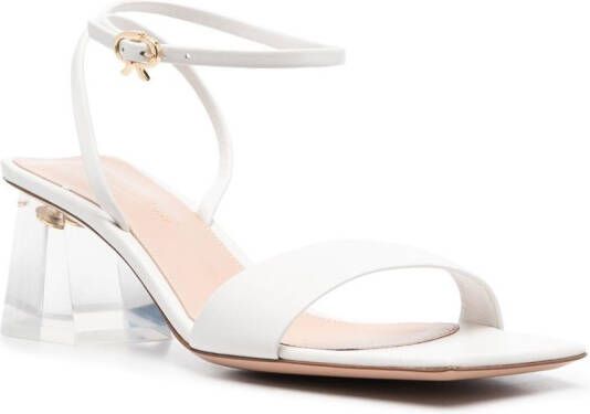 Gianvito Rossi Cosmic 55mm transparent heel sandals White