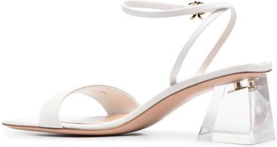 Gianvito Rossi Cosmic 55mm transparent heel sandals White