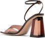Gianvito Rossi Cosmic 85mm transparent sandals Brown - Thumbnail 3