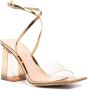 Gianvito Rossi Cosmic Sandal 90mm leather sandals Gold - Thumbnail 2