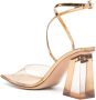 Gianvito Rossi Cosmic Sandal 90mm leather sandals Gold - Thumbnail 3
