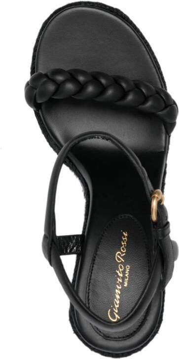 Gianvito Rossi Cruz 110mm wedge sandals Black