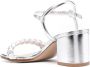 Gianvito Rossi Cruz 60mm metallic sandals Silver - Thumbnail 3