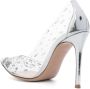 Gianvito Rossi Halley 105mm crystal-embellished pumps White - Thumbnail 3