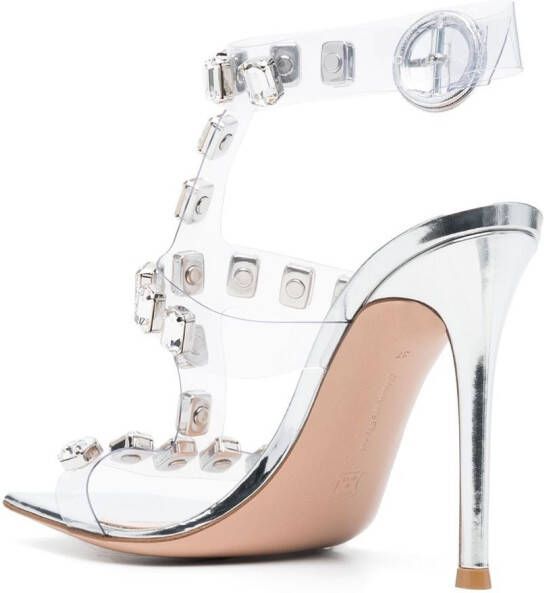Gianvito Rossi crystal-embellished 105mm sandals White