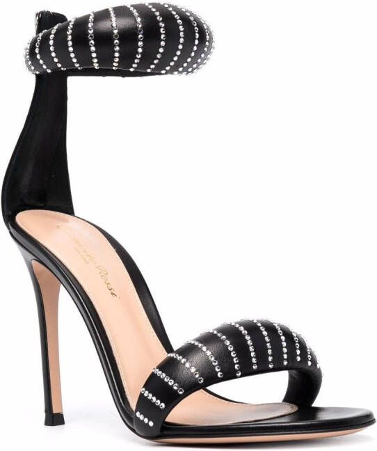 Gianvito Rossi Bijoux Crystal 105mm sandals Black