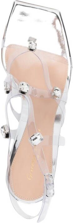 Gianvito Rossi Crystal Fever 85mm sandals Silver