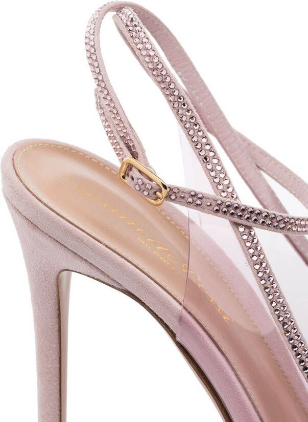 Gianvito Rossi Crystelle 105mm sandals Pink