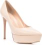 Gianvito Rossi Dasha 115mm platform pumps Neutrals - Thumbnail 2