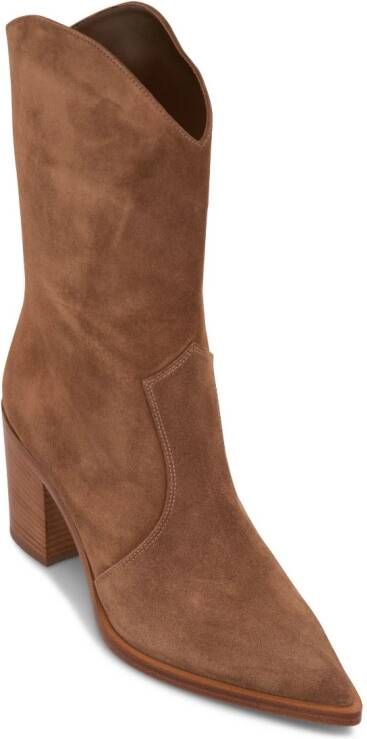 Gianvito Rossi Denver 70 mm suede boots Brown