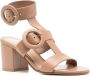 Gianvito Rossi double-buckle leather sandals Neutrals - Thumbnail 2
