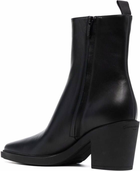 Gianvito Rossi Dylan leather ankle boots Black