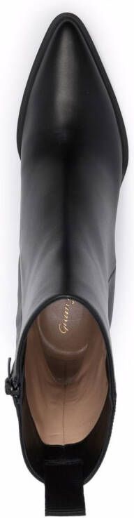 Gianvito Rossi Dylan leather ankle boots Black