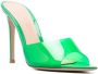 Gianvito Rossi Elle 105mm transparent-strap mules Green - Thumbnail 2