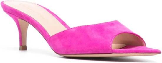 Gianvito Rossi Elle 55mm mules Pink